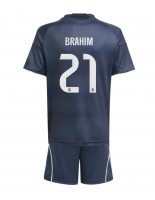 Otroške Nogometnih dresov Real Madrid Brahim Diaz #21 Gostujoči 2025-26 Kratki rokavi (+ hlače)